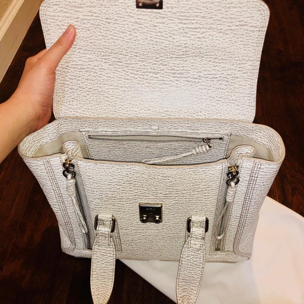 3.1 Phillip Lim Pashli Medium Satchel Bag Ivory-Do - Picture 8 of 13